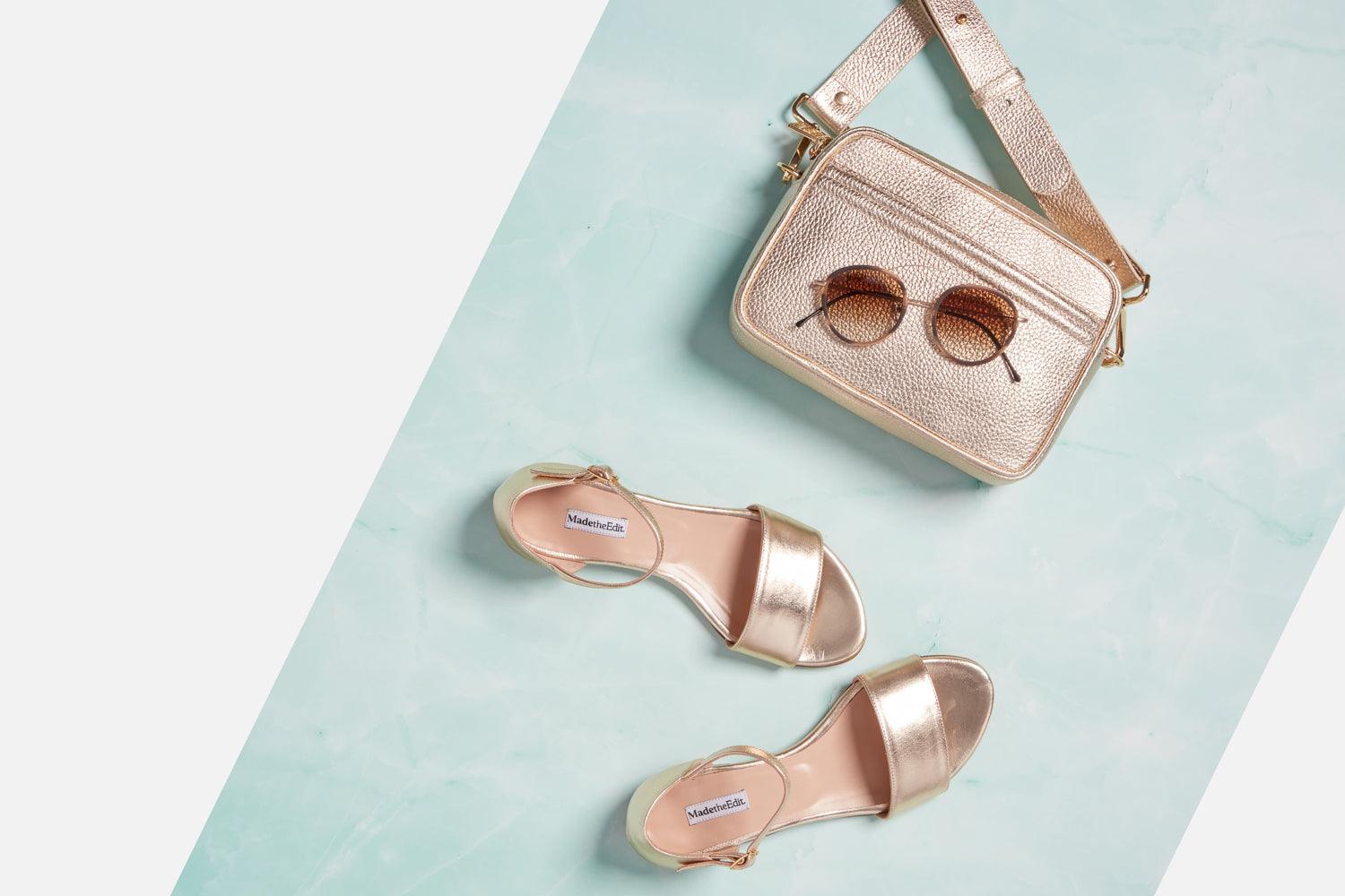 Rosy Champagne Gold Sandal - MADE THE EDIT