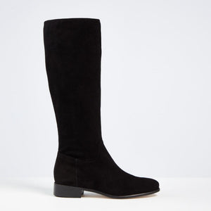 Wren Knee High Black Suede Boot - MADE THE EDIT
